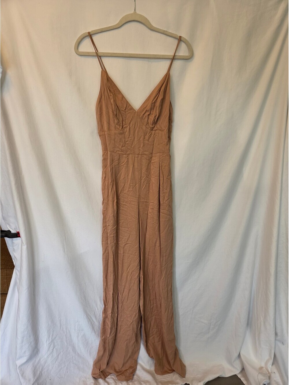 And Now This Pecan Jumpsuit Medium
